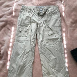 Tan low waisted cargo pants